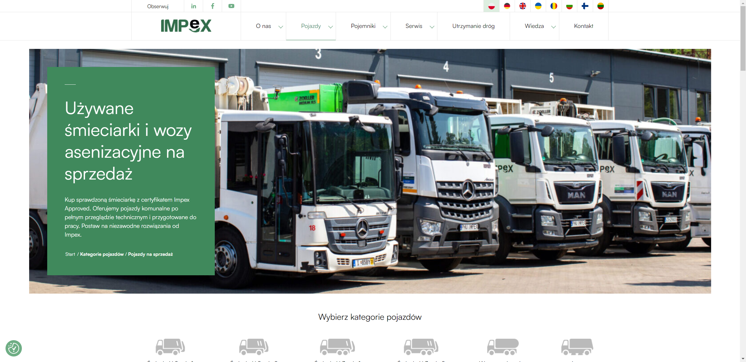 Używane śmieciarki na sprzedaż w procesie modernizacji floty przedsiębiorstw komunalnych