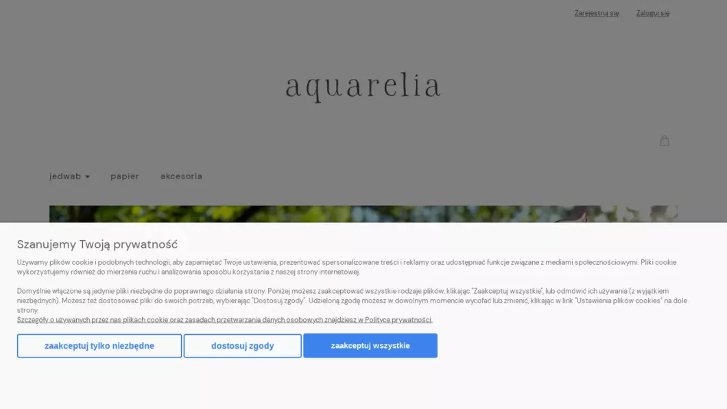 Malarstwo akwarelowe i produkty z jedwabiu - Sklep internetowy Aquarelia
