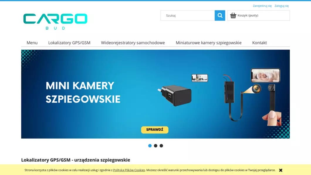 Lokalizatory GPS/GSM - urządzenia szpiegowskie | Sklep internetowy Cargo-Bud